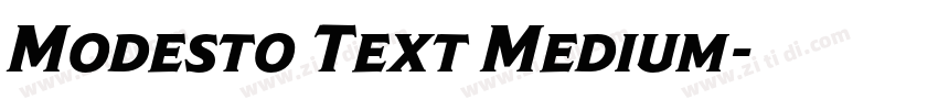Modesto Text Medium字体转换